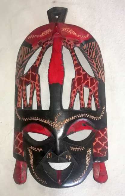 African giraffe mask African Kenya giraffe mask
